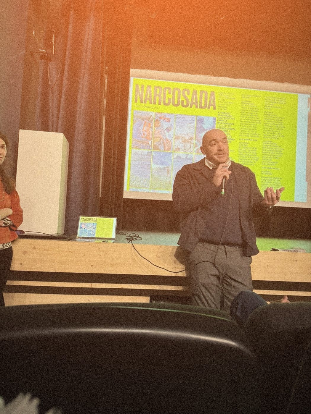 Manuel Bauzà Ramis presentant Narcosada a Sa Congregació de Sa Pobla